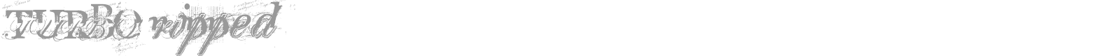 Turbo Ripped font preview